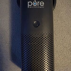 Pure Enrichment Black Handheld Rechargeable Portable Air Purifier Device